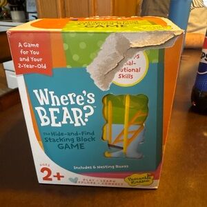 Where's Bear? Stacking Block Game - Multicolor